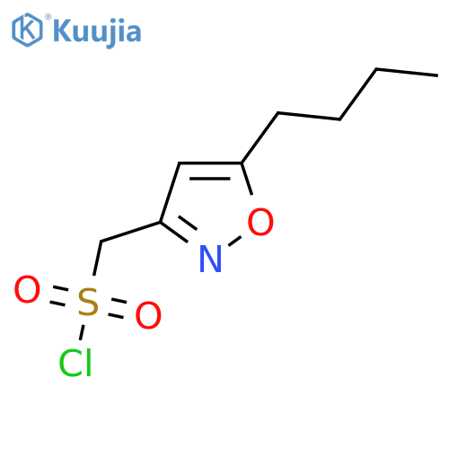 (5-Butyl-1,2-oxazol-3-yl)methanesulfonyl chloride structure