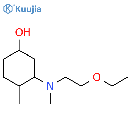 3-[(2-Ethoxyethyl)(methyl)amino]-4-methylcyclohexan-1-ol structure