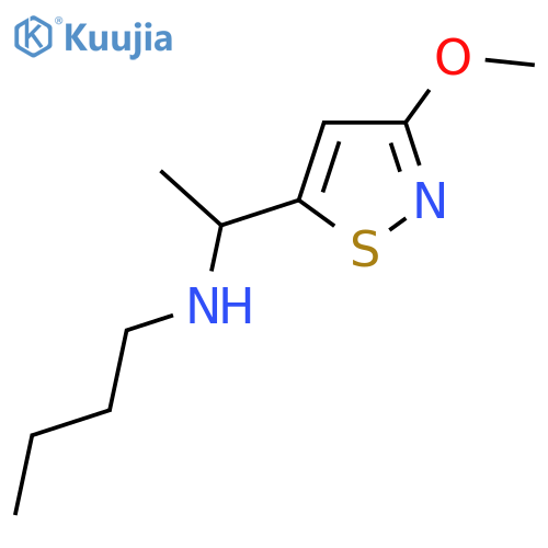 butyl1-(3-methoxy-1,2-thiazol-5-yl)ethylamine structure