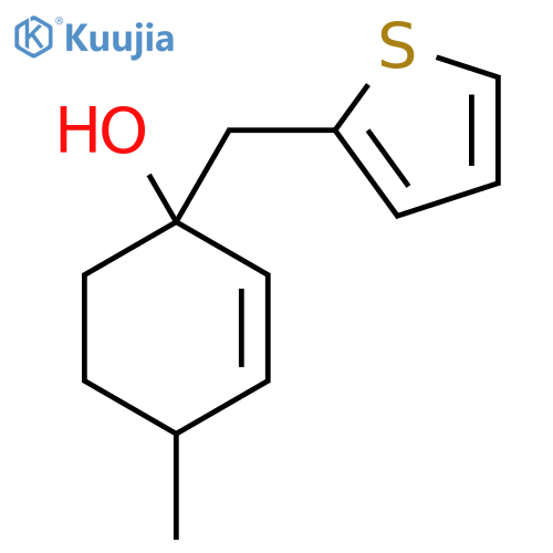 4-Methyl-1-[(thiophen-2-yl)methyl]cyclohex-2-en-1-ol structure
