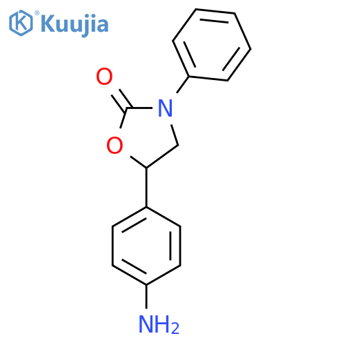 5-(4-Aminophenyl)-3-phenyl-1,3-oxazolidin-2-one structure