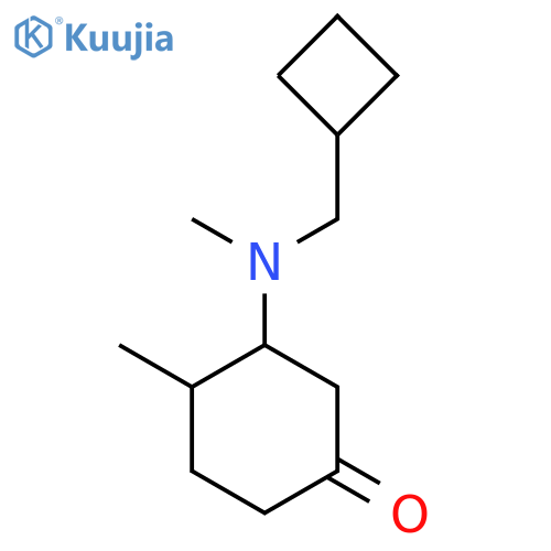 3-[(Cyclobutylmethyl)(methyl)amino]-4-methylcyclohexan-1-one structure
