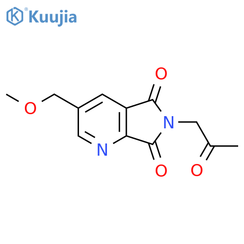 3-(methoxymethyl)-6-(2-oxopropyl)-5H,6H,7H-pyrrolo3,4-bpyridine-5,7-dione structure