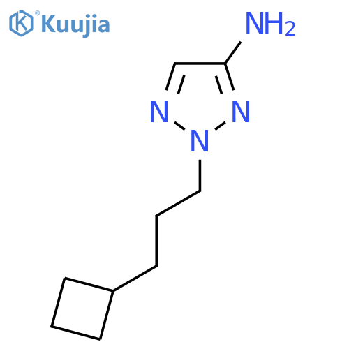2-(3-cyclobutylpropyl)-2H-1,2,3-triazol-4-amine structure