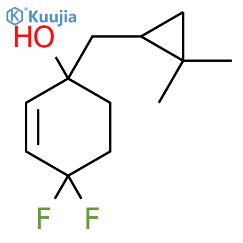 1-[(2,2-Dimethylcyclopropyl)methyl]-4,4-difluorocyclohex-2-en-1-ol structure