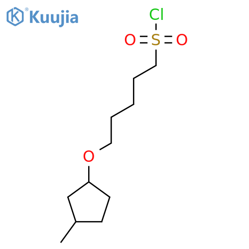 5-(3-methylcyclopentyl)oxypentane-1-sulfonyl chloride structure