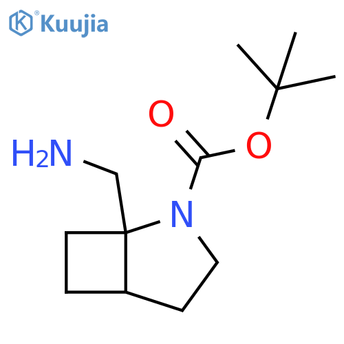 tert-butyl 1-(aminomethyl)-2-azabicyclo3.2.0heptane-2-carboxylate structure