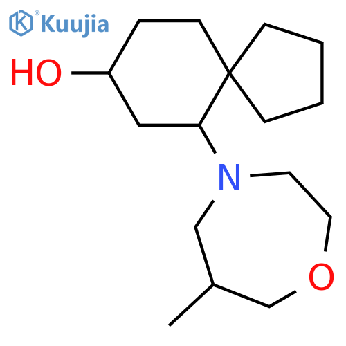6-(6-Methyl-1,4-oxazepan-4-yl)spiro[4.5]decan-8-ol structure