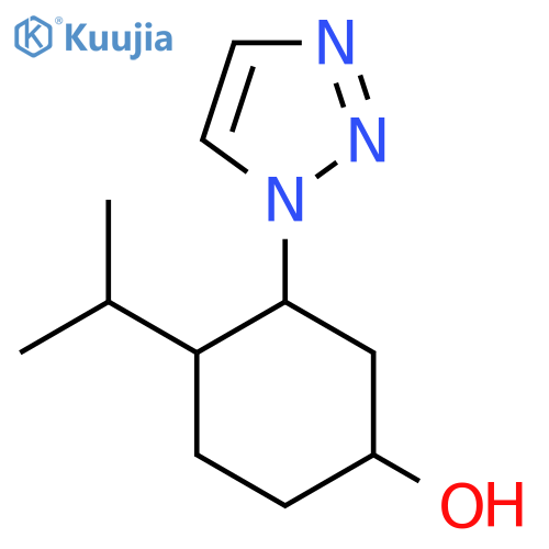 4-(propan-2-yl)-3-(1H-1,2,3-triazol-1-yl)cyclohexan-1-ol structure