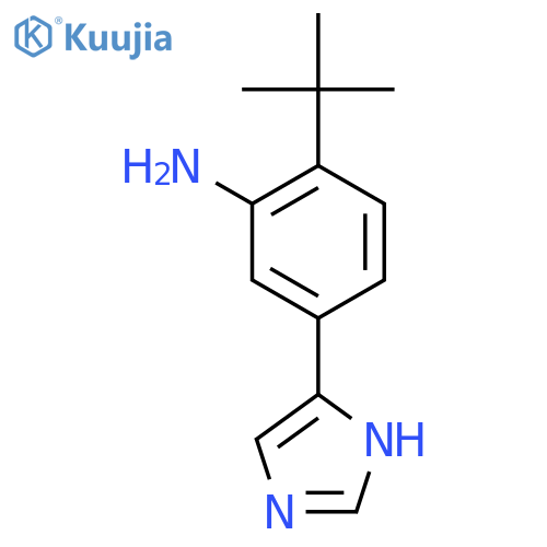 2-tert-butyl-5-(1H-imidazol-4-yl)aniline structure