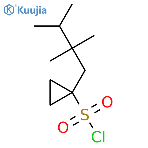 1-(2,2,3-trimethylbutyl)cyclopropane-1-sulfonyl chloride structure