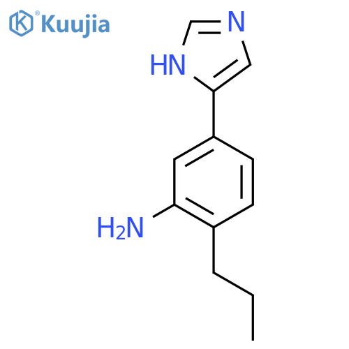 5-(1H-imidazol-4-yl)-2-propylaniline structure