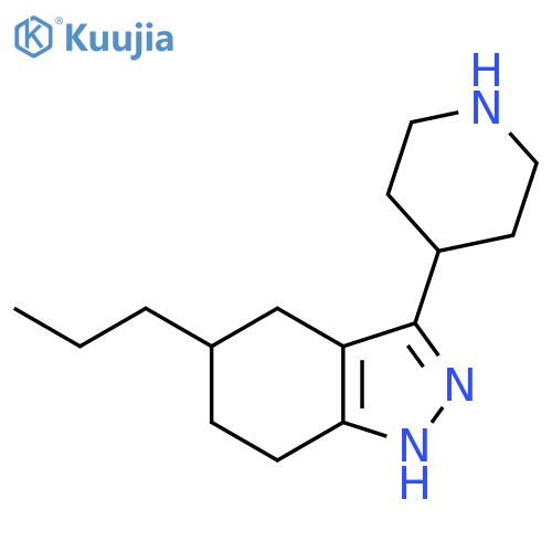 3-(piperidin-4-yl)-5-propyl-4,5,6,7-tetrahydro-1H-indazole structure