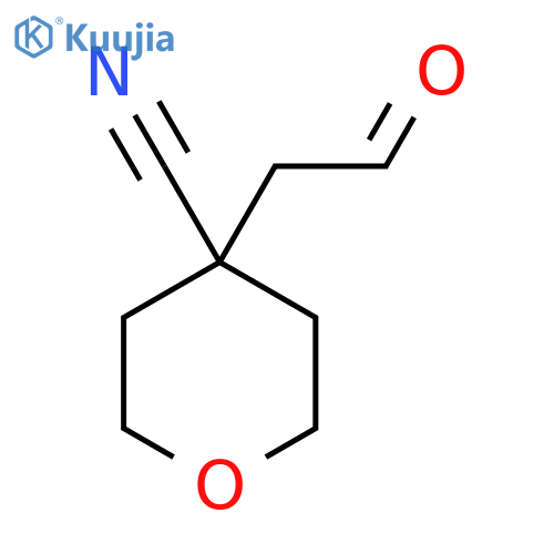 4-(2-Oxoethyl)oxane-4-carbonitrile structure