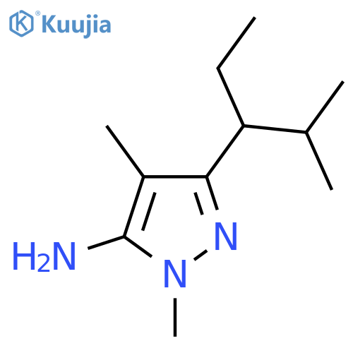 1,4-dimethyl-3-(2-methylpentan-3-yl)-1H-pyrazol-5-amine structure