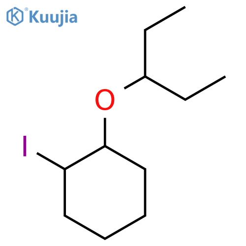 1-iodo-2-(pentan-3-yloxy)cyclohexane structure