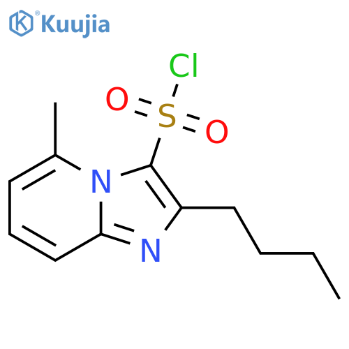 2-butyl-5-methylimidazo1,2-apyridine-3-sulfonyl chloride structure