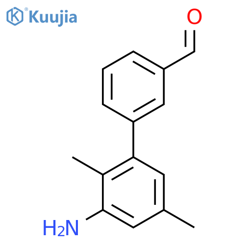3-(3-amino-2,5-dimethylphenyl)benzaldehyde structure