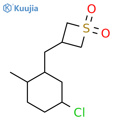 3-[(5-Chloro-2-methylcyclohexyl)methyl]-1lambda6-thietane-1,1-dione structure
