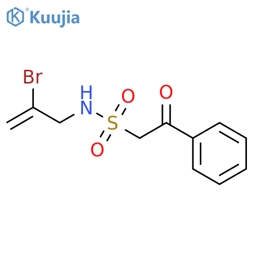 N-(2-bromoprop-2-en-1-yl)-2-oxo-2-phenylethane-1-sulfonamide structure