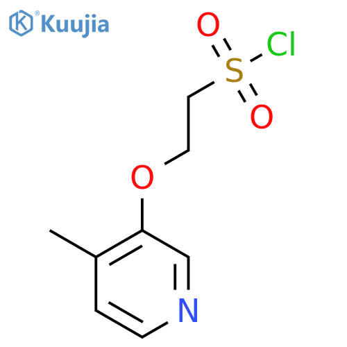 2-(4-methylpyridin-3-yl)oxyethane-1-sulfonyl chloride structure