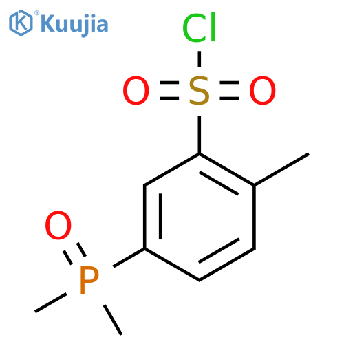 5-(Dimethylphosphoryl)-2-methylbenzene-1-sulfonyl chloride structure