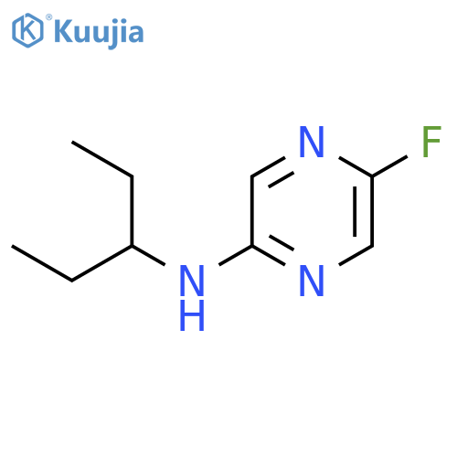 5-fluoro-N-(pentan-3-yl)pyrazin-2-amine structure