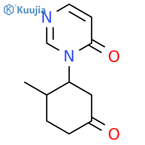 3-(2-Methyl-5-oxocyclohexyl)-3,4-dihydropyrimidin-4-one structure