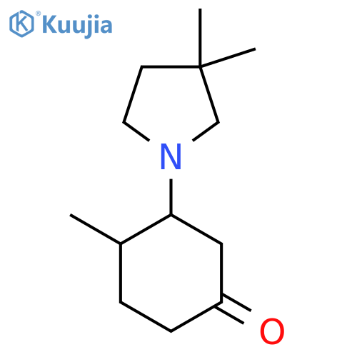 3-(3,3-Dimethylpyrrolidin-1-yl)-4-methylcyclohexan-1-one structure