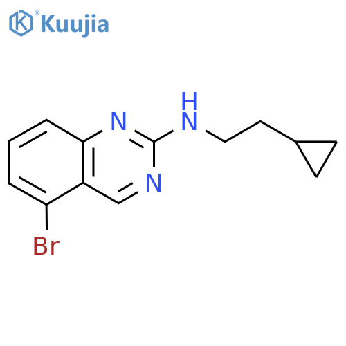 5-bromo-N-(2-cyclopropylethyl)quinazolin-2-amine structure