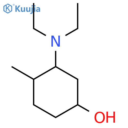 3-(Diethylamino)-4-methylcyclohexan-1-ol structure