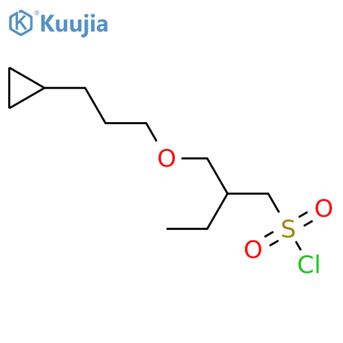 2-(3-cyclopropylpropoxy)methylbutane-1-sulfonyl chloride structure