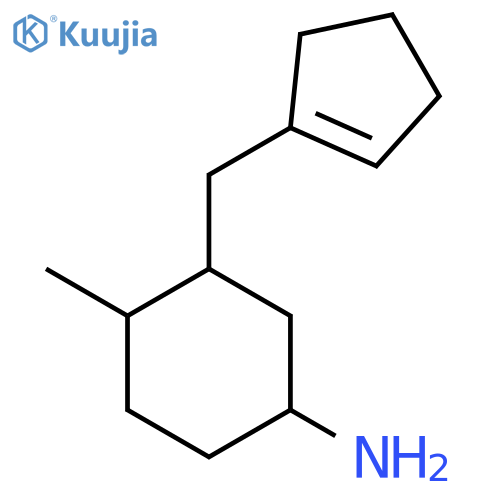 3-[(Cyclopent-1-en-1-yl)methyl]-4-methylcyclohexan-1-amine structure