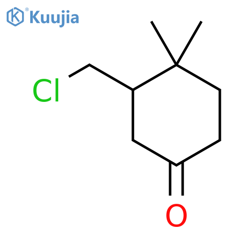 3-(Chloromethyl)-4,4-dimethylcyclohexan-1-one structure