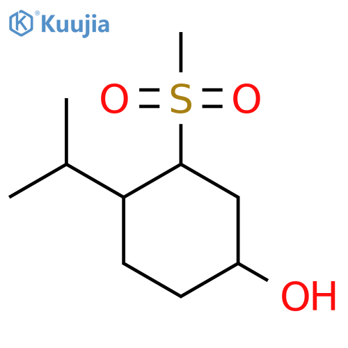 3-Methanesulfonyl-4-(propan-2-yl)cyclohexan-1-ol structure