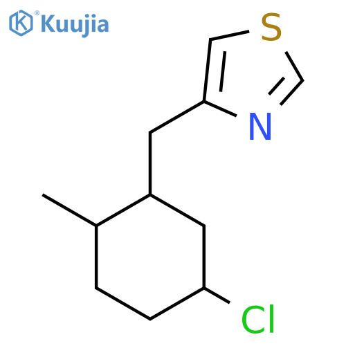 4-[(5-Chloro-2-methylcyclohexyl)methyl]-1,3-thiazole structure