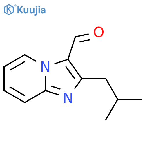 2-(2-methylpropyl)imidazo1,2-apyridine-3-carbaldehyde structure