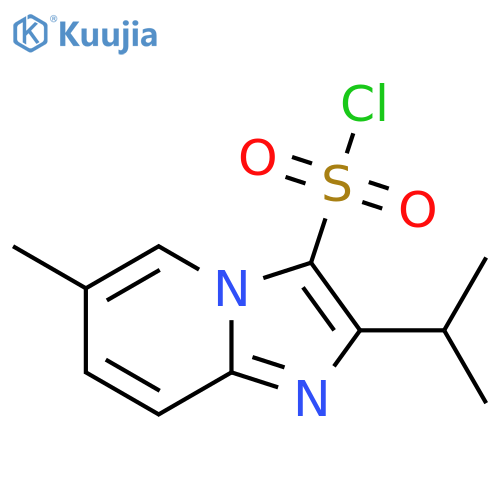 6-methyl-2-(propan-2-yl)imidazo1,2-apyridine-3-sulfonyl chloride structure