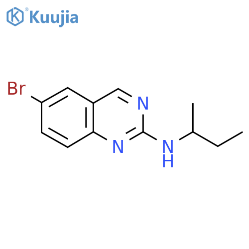 6-bromo-N-(butan-2-yl)quinazolin-2-amine structure