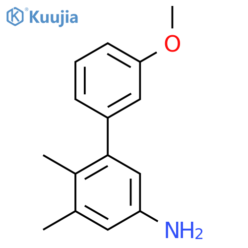 3-(3-methoxyphenyl)-4,5-dimethylaniline structure