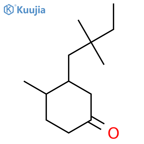 3-(2,2-Dimethylbutyl)-4-methylcyclohexan-1-one structure