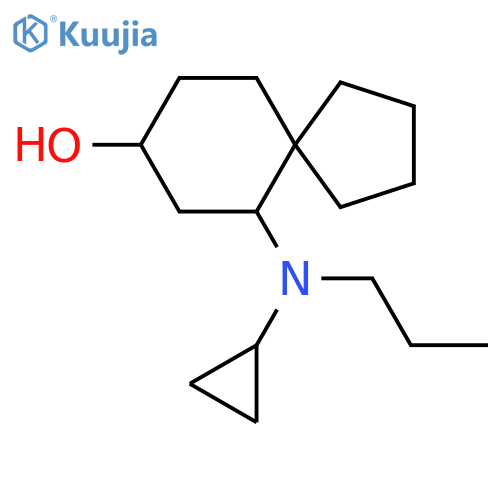 6-[Cyclopropyl(propyl)amino]spiro[4.5]decan-8-ol structure