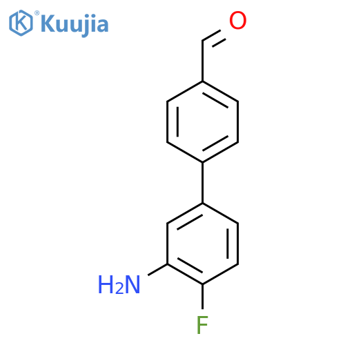 4-(3-amino-4-fluorophenyl)benzaldehyde structure