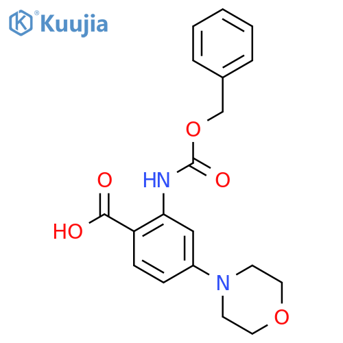 2-{[(Benzyloxy)carbonyl]amino}-4-(morpholin-4-yl)benzoic acid structure