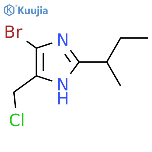 4-bromo-2-(butan-2-yl)-5-(chloromethyl)-1H-imidazole structure
