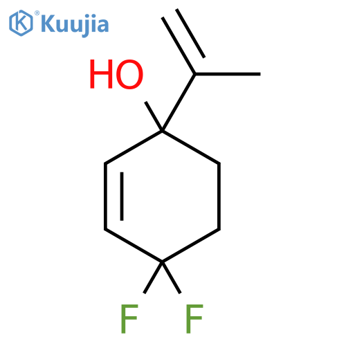 4,4-Difluoro-1-(prop-1-en-2-yl)cyclohex-2-en-1-ol structure