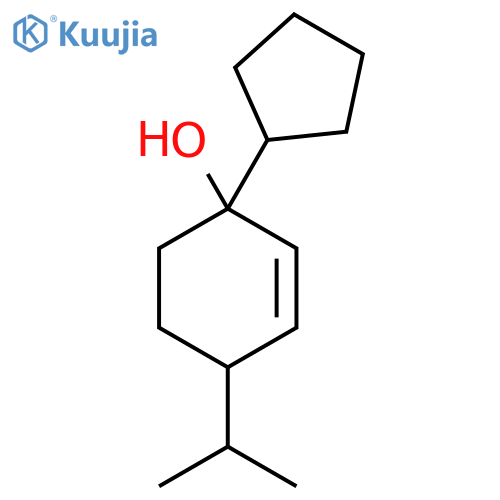 1-Cyclopentyl-4-(propan-2-yl)cyclohex-2-en-1-ol structure
