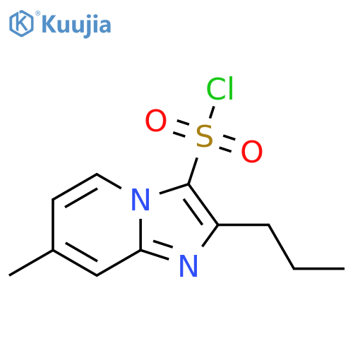 7-methyl-2-propylimidazo1,2-apyridine-3-sulfonyl chloride structure