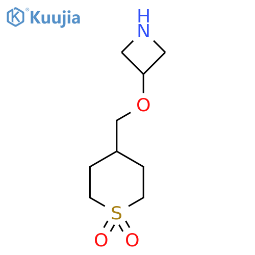 4-(azetidin-3-yloxy)methyl-1lambda6-thiane-1,1-dione structure