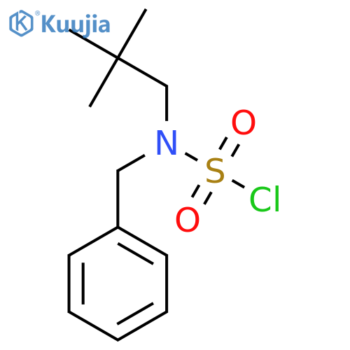 N-benzyl-N-(2,2-dimethylpropyl)sulfamoyl chloride structure